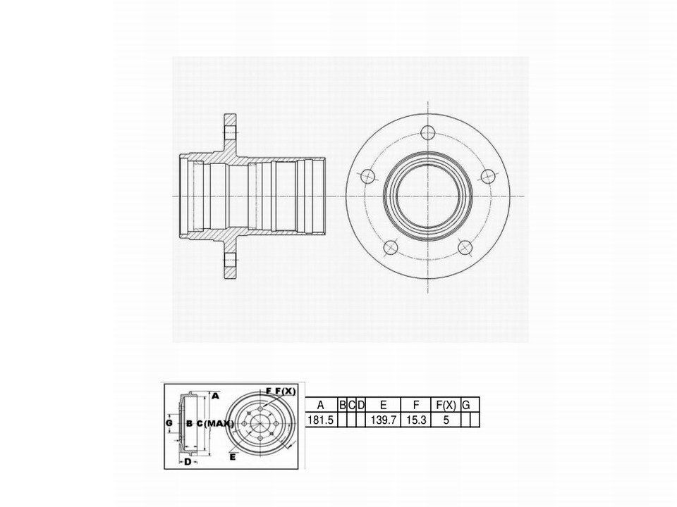 Winstop Brake Hub, Front WS243557, Ford Bronco 1992-1976