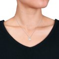 thumbnail image 5 of Everly Women's Cultured Pearl Ethiopian Opal Sterling Silver Earrings and Pendant Set - 18 in, 5 of 9