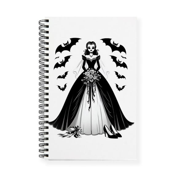 CafePress - Halloween Bride - Spiral Bound Journal Notebook, Personal Diary Planner