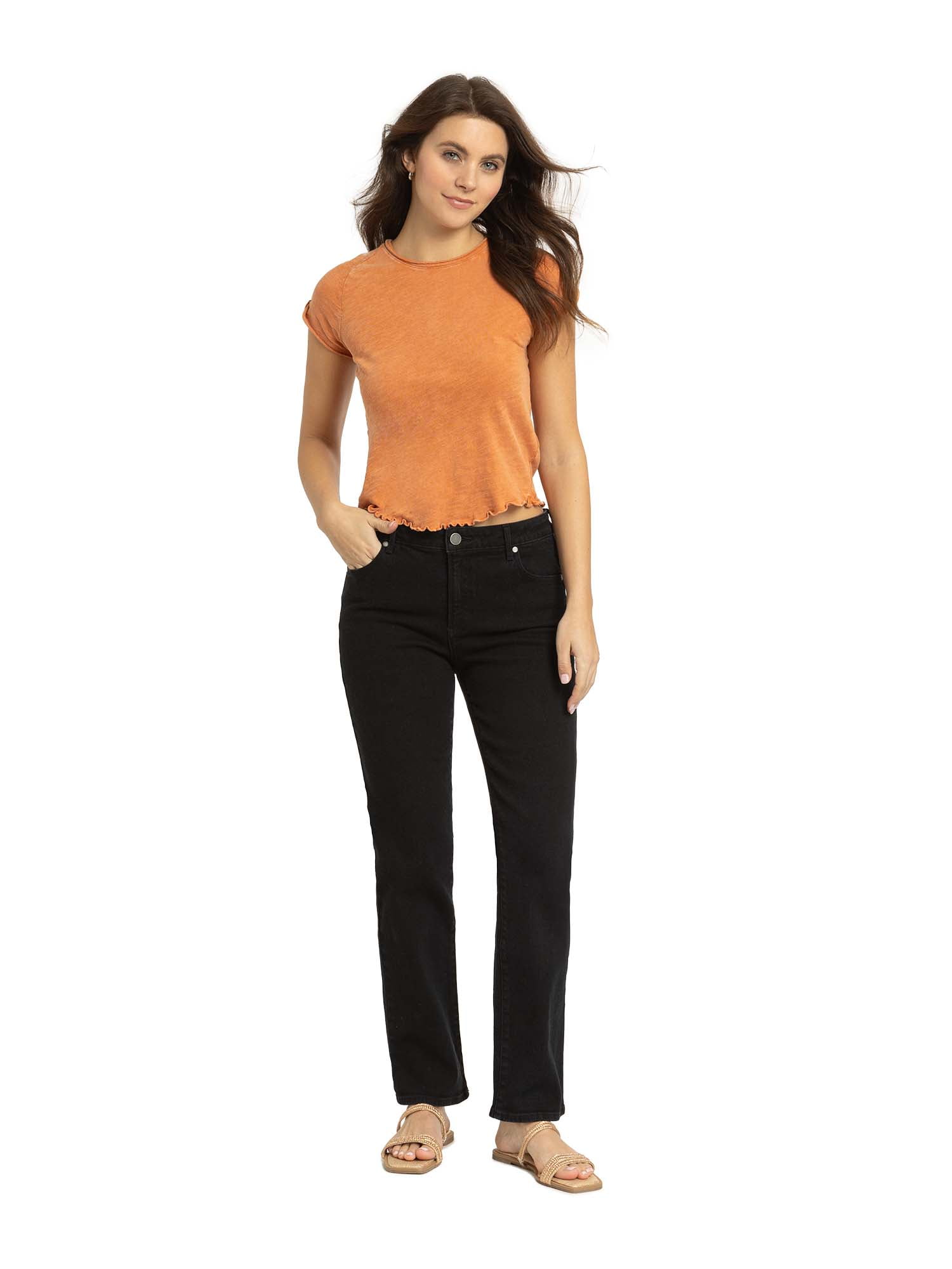 Jordache Women's High Rise Straight Jeans, Sizes 2-22