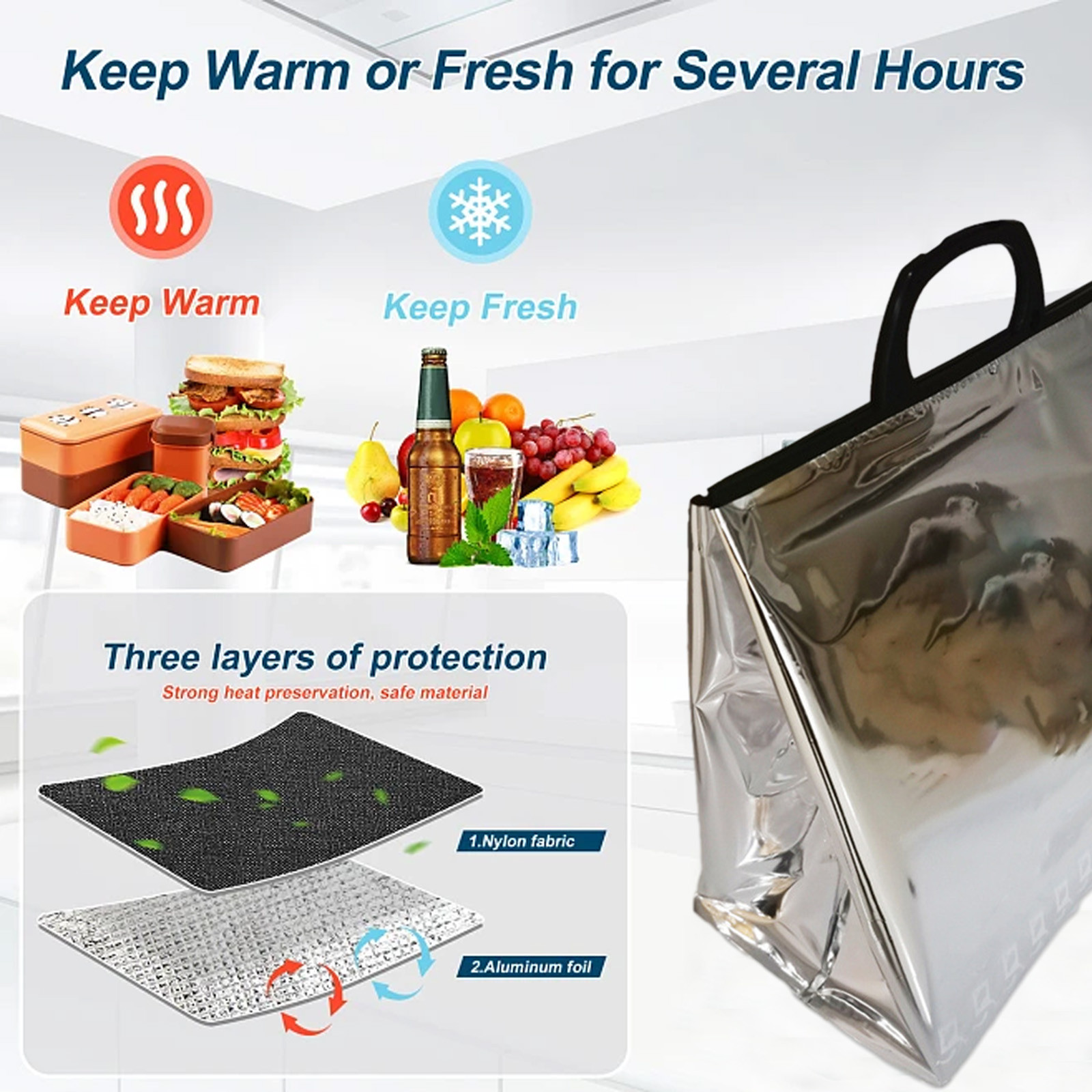  Freezable Lunch Bag,Freezable Snack Bag,Mini Cooler