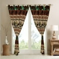 thumbnail image 4 of Aztec Curtains & Drapes Woodland Animals Bear Curtains,Southwest Exotic Tribal Geometry Blackout Curtains 2 Panels 42"Wx63"L Country Deer Reindeer Retro Rustic Farmhouse Decor, 4 of 6