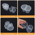 thumbnail image 3 of Wekvgz Double Compartment Condiment Containers 100ml 2 Compartment Snack Containers Leakproof Sauce Containers Portable Portion Cups with Lids for Sauce Snack Sampling Traveling, 3 of 10