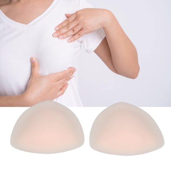Triangle Silicone Breast Forms prosthetic Boobs One Piece Mastectomy Prosthesis Bra Enhancer Inserts Concave Bra Pads for Mastectomy Crossdresser