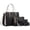 Black, variant on Stylago 4pcs Leather Handbag and Purse Set Women Crossbody Tote Bags Zipper Shoulder Satchel and Wallet Pouches Gift for Lay Black