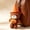 Orange, variant on Halloween Plush Bear Keychain, 5.9 Inch Soft Stuffed Animal Bag Charm with Witch Hat and Cape, Cute Spooky Accessory for Backpack Purse Keyring