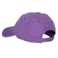 thumbnail image 3 of Smile Face Embroidered Washed Cap - Purple OSFM, 3 of 5