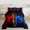thumbnail image 2 of Castle Fairy Lightsaber Gamepads Boy 2pcs Bedding Comforter Set,Video Game Twin Comforter Sets,Abstract Gradient Breathable Bedding Set,Luxury Bedroom Decor, 2 of 8