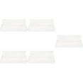thumbnail image 3 of unbranded 5pcs Wall Mount Organizer Clear Wall Shelf Cosmetic Storage Shelf Plastic Floating Shelf, 3 of 7