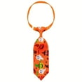 thumbnail image 3 of Adjustable Halloween Dog Collar with Pumpkin and Bat Print - Perfect for Spooky Costume Parties and Trick-or-Treating, 3 of 5