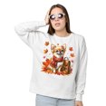 thumbnail image 2 of Welcome Fall Chihuahua Enjoys School Time Autumn Fall Leaves Sweatshirt Unisex Merch Dog Lover Gifts Idea - 02013, 2 of 6