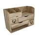 thumbnail image 3 of Organizador de escritorio con cajones de varias capas, rústico, portátil, para el hogar, la oficina, caja de almacenamiento, estante para carpetas., 3 of 8