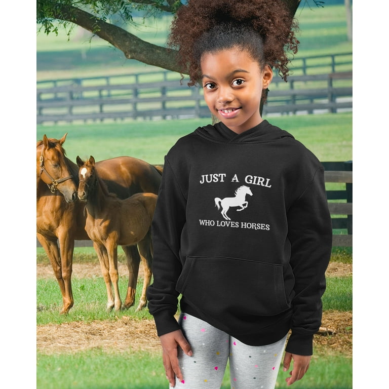 Girls horse hoodie 2025