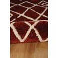 thumbnail image 3 of Marrakech Zot Rust Rug 8x10 Moroccan Pattern Easy Care Microfiber Polyester, 3 of 5