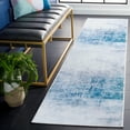 thumbnail image 2 of SAFAVIEH Tacoma Archer Abstract Machine Washable Runner Rug, Grey/Blue, 2'6" x 10', 2 of 8