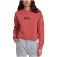 thumbnail image 1 of RVCA Womens Thrive Sweatshirt, Orange, X-Small, 1 of 1