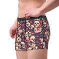 thumbnail image 4 of Balery Skull rock music record Men's Boxer Briefs, Soft and Breathable Cotton Underwear with nylon Waistband-XX-Large, 4 of 9