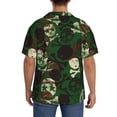 thumbnail image 3 of Kdxio Men'S Hawaiian Shirt For Men Short Sleeve Shirt Camouflage Skull Summer Casual Holiday Beach Button Down T-Shirts, 3 of 5