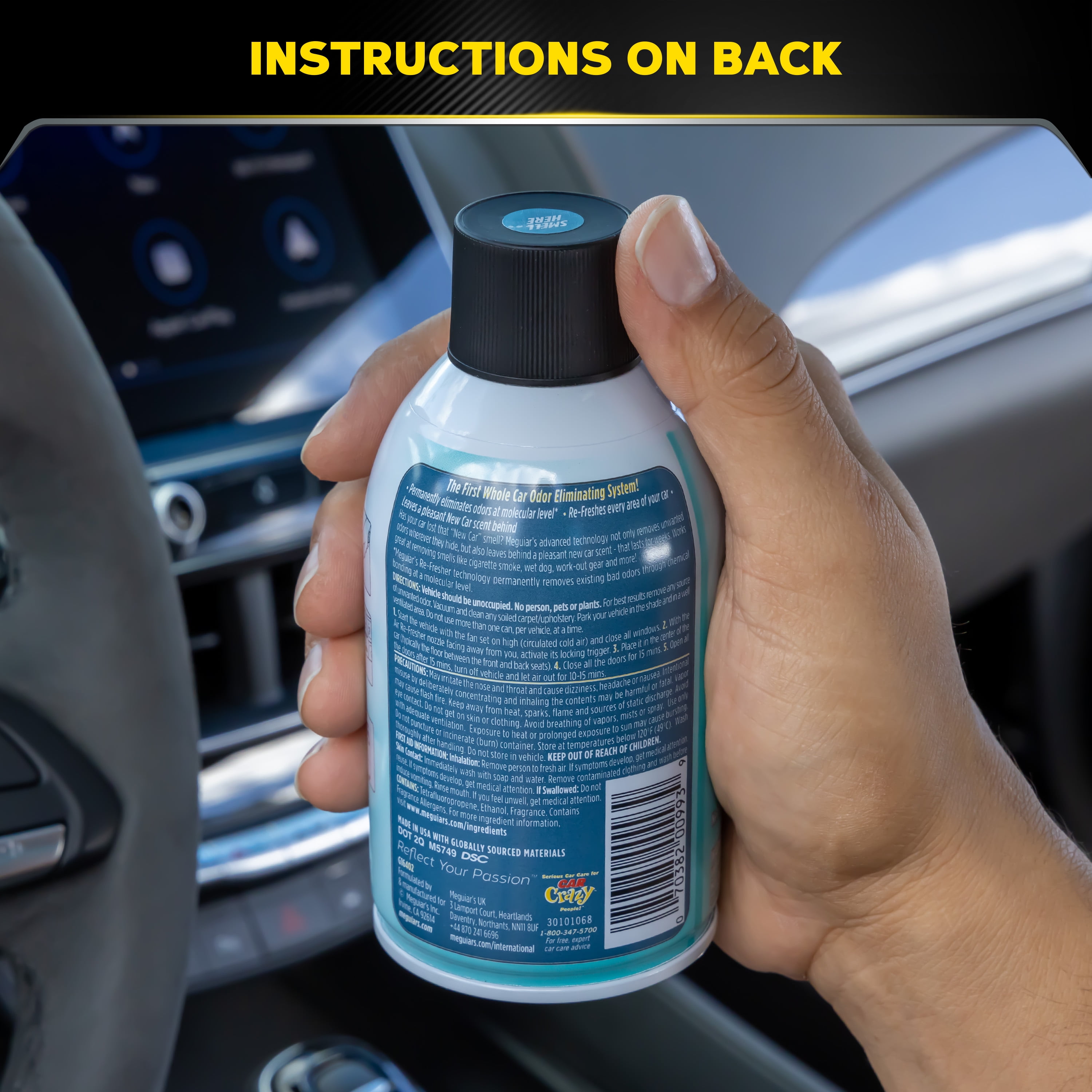 Odor remover for your car interior