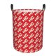 thumbnail image 1 of Balery Retro Lobsters Cesta de ropa redonda con asas, impermeable, independiente, para ropa, juguetes, dormitorio y familia-Small, 1 of 6