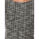 thumbnail image 5 of Blusa de trabajo de manga corta y cuello redondo para mujer, Tweed, color negro, 5 of 6