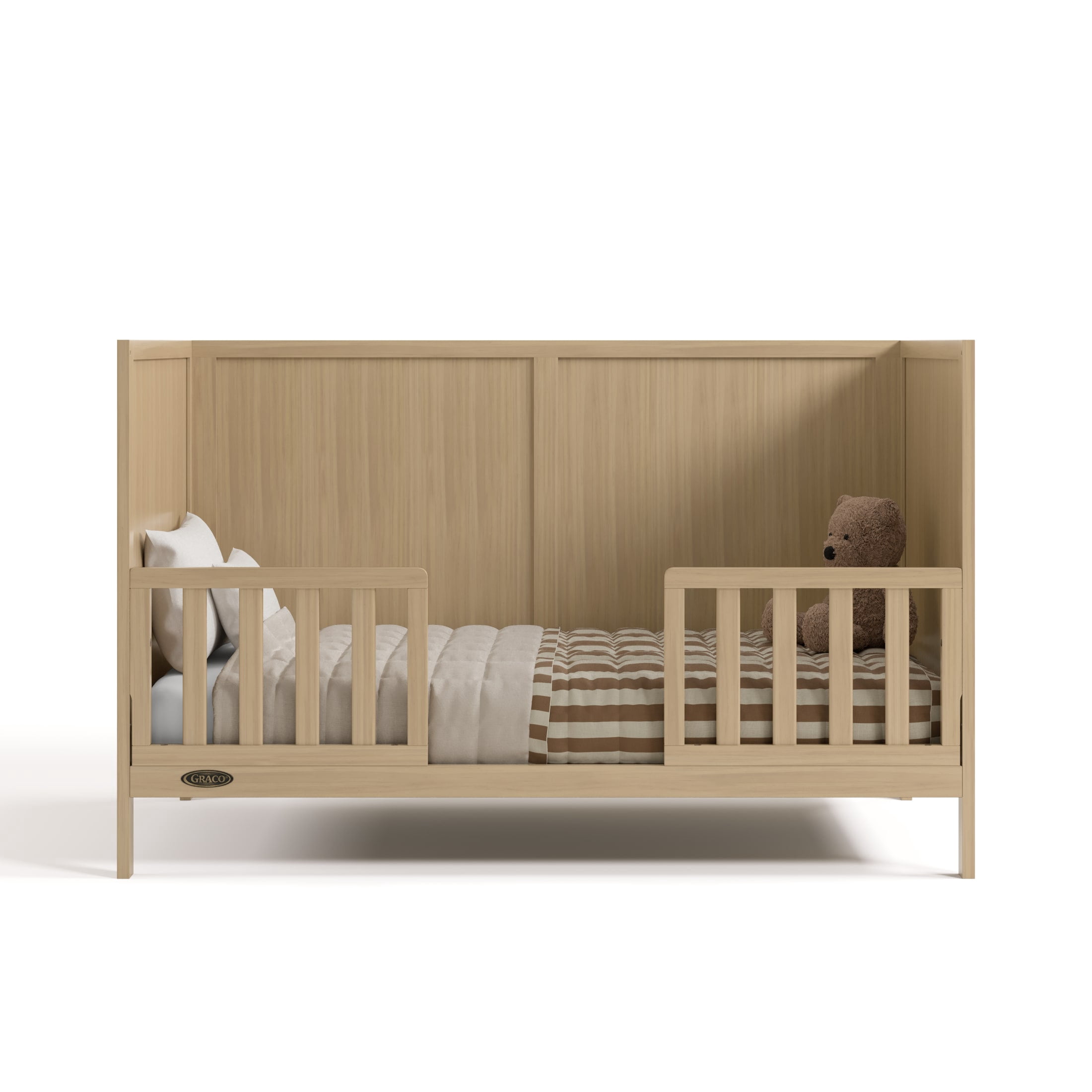 Graco Theo 3-in-1 Convertible Baby Crib, Driftwood