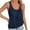 Navy, variant on lmcalzta Womens Tank Tops Square Neck Loose Fitted Flowy Lightweight Tee Shirts Summer Casual Shirts Blouses