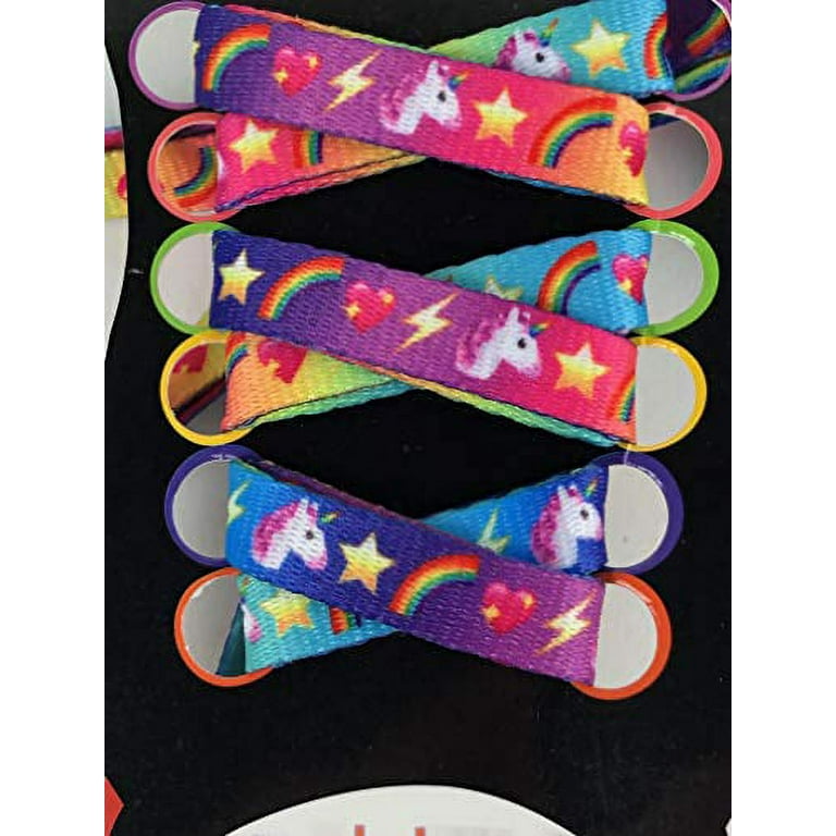 Top Trenz Rainbow Unicorn Print Shoe Laces 45 inch