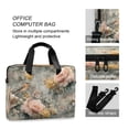 thumbnail image 4 of 16" Laptop Briefcase for Work Travel Laptop Shoulder Bag Carrying Handbag Laptop Case Scattered Birds and Flowers, 4 of 8