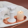thumbnail image 2 of Abbracc Creative Miniature Roman Pillar Statue Resin Pedestal Candlestick Stand Figurine L Round, 2 of 8
