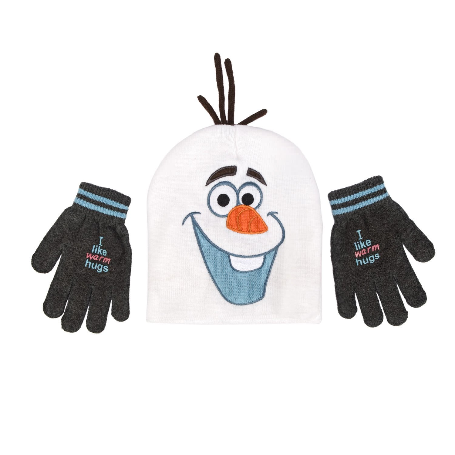 Disney Frozen Olaf Face Laplander Beanie Elsa Anna Friends Snowman Knitted Hat 