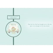 Shared Blessings Just Married 1 Count Religious Wedding Day Greeting Card, King James Version Scripture