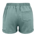 thumbnail image 3 of Girl Shorts Quick Dry Workout Green Shorts Elastic Waist Uniform Shirts for Girls 6-7 Years, 3 of 4