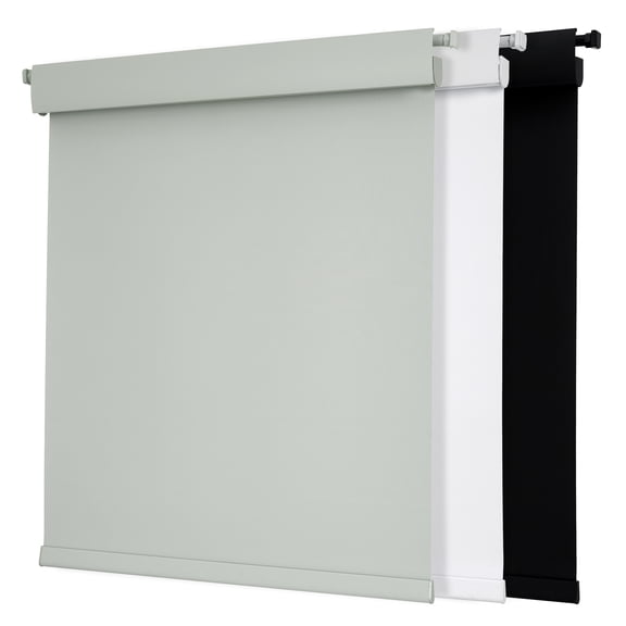 ZimJAHO Cordless Blackout Roller Shades for Windows, 100% Light Blocking Window Blinds, No Drill & Easy Install, for Bedroom, Living Room, Kitchen, Home and Office - Grey, 31"W x 72"H