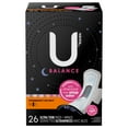 thumbnail image 3 of U by Kotex Balance Ultra Thin Overnight Pads with Wings, 26 Count, 3 of 9