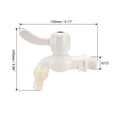 thumbnail image 3 of Plastic Water Tap Faucet Wall Mounted with Single Spout G1/2 Male Thread 2 pcs, 3 of 3