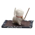 thumbnail image 3 of Lindos adornos de cerámica para fusor de incienso con forma de gatito, lindo bolígrafo para té con forma de gato, inserto de incienso creativo para interiores y hogares, 3 of 5