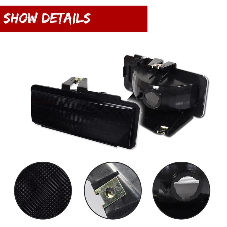 Smoked Dynamic LED Front DRL Signal Lights For 94-97 Chevy Smoked Dynamic LED Front DRL Signal Lights For 94-97 Chevy