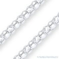 thumbnail image 2 of 3mm Popcorn Link Coreana Italian Chain Necklace in .925 Sterling Silver, 2 of 2