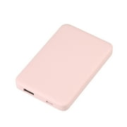 onn 5000mAh Portable Power Bank with USB-C and USB-A ports, Compact Size, LED Indicator Lights, Pink - Compatible with iPhone, iPad, AirPods, Samsung Galaxy, Note, Pixel & More