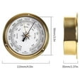 Clock, Wall Mounted Tester Copper Shell Marine for Weather Station