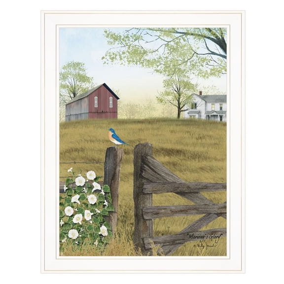 TrendyDecor4U Morning'S Glory By Billy Jacobs Framed Print BJ1133A-226G