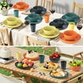 thumbnail image 4 of GPED Juego de 8 Platos de Cena de 9 Pulgadas de Profundidad, Platos Irrompibles de Paja de Trigo, Platos de Cena de Plástico Reutilizables, Aptos para Microondas y Lavavajillas, Multicolor, 4 of 7