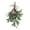 Red 1pc, variant on Deyuer Artificial Mistletoe Branch Christmas Hanging Faux Mistletoe Ornament with Bow Glitter Leaves Simulated Mistletoe Branch for Garland Bouquet Door.White 1pc