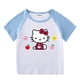 thumbnail image 5 of Hello Kitty-Conjunto de Top cómodo de algodón para bebé, pantalones calientes de moda para niña, ropa de dos piezas de manga corta con dibujos animados bonitos, 5 of 5