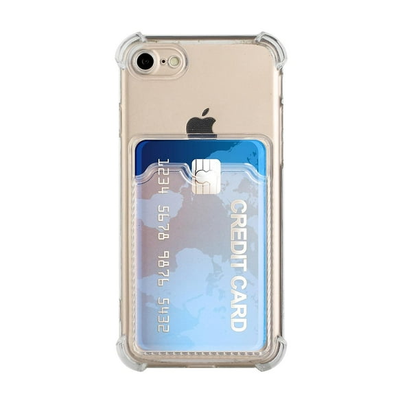 Drop-resistant TPhone Case Cover with Card Holder For iPhone 7 4.7 inch/8 4.7 inch/SE (2020)/SE (202
