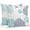 Teal Navy Blue, variant on Blue Coral Coastal Throw Pillow Covers 18x18 Inch Set of 2, Summer Beach Shell Conch Ocean Waterproof Outdoor Pillow Covers, Decorative Cushion Pillowcases for Couch, Sofa, Bed, Garden, Patio