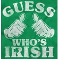 thumbnail image 2 of Funny Guess Who's Irish St Paddys Unisex Plus Fleece Graphic Sweatshirt Brisco Brands 2X, 2 of 5