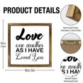 thumbnail image 2 of Eveokoki Love One Another As I Have Loved You Sign 16 Inch, Rustic Farmhouse Decor for the Home Sign, Wall Decorations, Modern Farmhouse Wall Decor, Rustic Wall Hanging Sign with Solid Wood Frame, 2 of 7