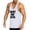 White, variant on Gym Tank Tops for Men Summer Racerback Scoop Neck Sleeveless Shirt Lightweight Breathable Athletic Workout Tanks